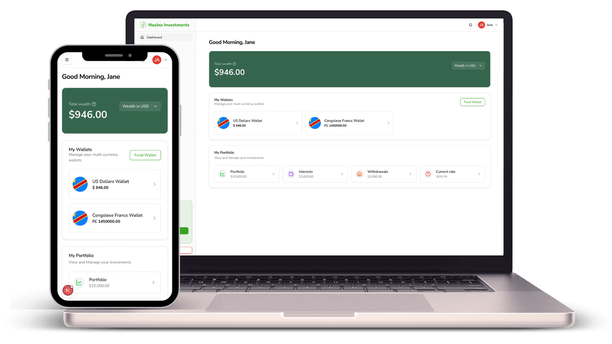 Hazina Investments Dashboard